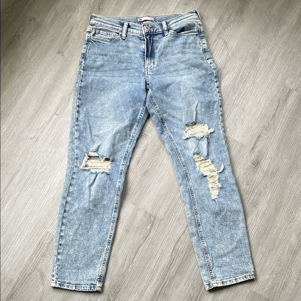 Low Rise Boyfriend Jeans